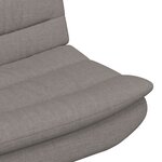 vidaXL Chaise Pivotante Taupe Tissu Une personne Élégante