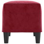 Banc banquette rouge bordeau x 70 x 35 x 41 cm velours 02_0010484