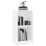vidaXL Bibliothèque blanc 40x24x75 cm bois d'ingénierie