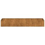 vidaXL Jardinière rouillé 280x80x40 cm acier inoxydable