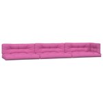 vidaXL Coussins de palette lot de 7 rose tissu