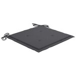 vidaXL Chaises pliables d'extérieur lot de 8 et coussins Bois d'acacia