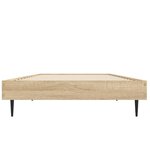vidaXL Cadre de lit sans matelas chêne sonoma 75x190 cm