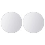 vidaXL Carreaux de miroir 16 Pièces Rond Verre