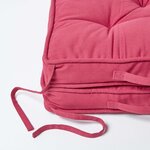 Coussin lombaire - Rouge Uni - HOMESCAPES