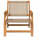 vidaXL Mobilier de jardin 2 Pièces Beige 67 x 78 x 73cm