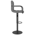 vidaXL Tabouret de bar Gris clair Tissu