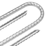 vidaXL Piquets de tente 12 Pièces en forme de U 30cm Ø7mm acier galvanisé