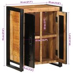 vidaXL Buffet 55x35x70 cm bois de manguier brut massif