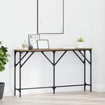 vidaXL Table console chêne artisanal 140 x 23 x 75 cm