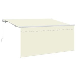 vidaXL Auvent Rétractable Crème 300 x 200 cm Polyester et Aluminium