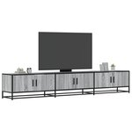 vidaXL Meuble TV sonoma gris 240x35x41 cm bois d'ingénierie