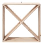 vidaXL Étagère à vin 4 Pièces Naturel 62 x 25 x 62 cm Pin massif