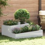 vidaXL Pots et Jardinières Galvanisé Métal galvanisé Moyen à Grand