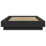 vidaXL Cadre de lit sans matelas noir 100x200 cm