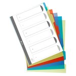 EXACOMPTA Intercalaires FOREVER en polypropylène 3/10e assortis touches neutres format A4