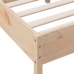 vidaXL Cadre de lit sans matelas 120x200 cm bois de pin massif