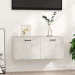 vidaXL Armoire murale gris béton 80x36 5x35 cm bois d'ingénierie