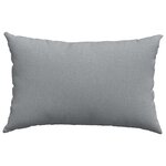 vidaXL Coussins de canapé 2 Pièces Gris clair 60 x 40 cm tissu