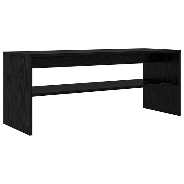 vidaXL Meuble TV Chêne noir 100 x 35 x 40 cm Bois d'ingénierie