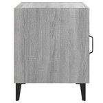 vidaXL Table de chevet Sonoma gris Bois d'ingénierie