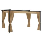 vidaXL Belvédère 4x3 m Taupe