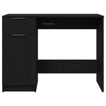 Bureau en chêne noir vidaXL - 100x50x75 cm - Fabriqué en bois d'ingénierie