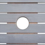 vidaXL Ensemble à manger de jardin 9 Pièces Bois d'acacia massif Gris