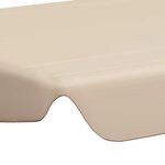 vidaXL Toit de rechange de balançoire Beige 188/168x145/110 cm