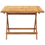 vidaXL Ensemble à manger de jardin 5 Pièces résine tressée et bois massif