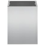 vidaXL Cache-pot de jardin Acier galvanisé 32 x 32 x 40 cm