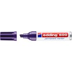 Marqueur Permanent 500 Corps Alu Violet Pointe Biseautée 2-7 mm x 10 EDDING