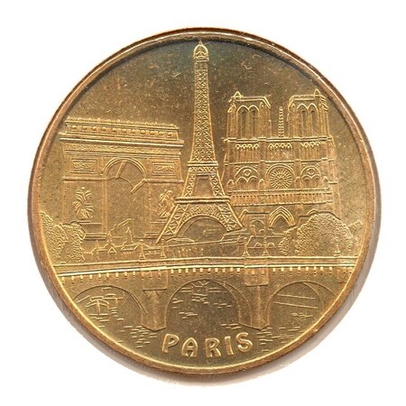 Mini médaille monnaie de paris 2007 - trois monuments parisiens