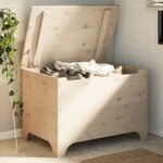 vidaXL Boîte de rangement avec couvercle RANA bois massif de pin