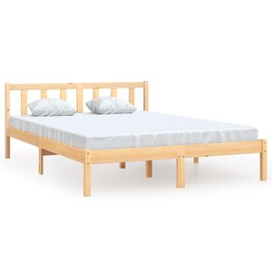 vidaXL Cadre de lit sans matelas bois massif 160x200 cm