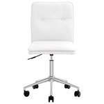 vidaXL Chaise de salle à manger Blanc Similicuir