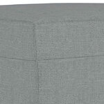 vidaXL Repose-pied Gris clair 60x50x41 cm Tissu