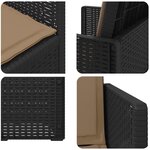 vidaXL Chaises de jardin salle à manger 2 Pièces Anthracite et taupe PP