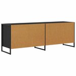 vidaXL Meuble TV Chêne noir 140 x 36 x 49.5 cm Bois d'ingénierie