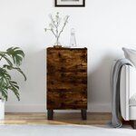 vidaXL Buffet chêne fumé 40x35x70 cm bois d'ingénierie