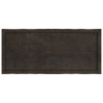vidaXL Dessus de table bois massif traité bordure assortie