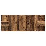vidaXL Tête de lit avec armoire 3 Pièces Bois Ancien Bois d'ingénierie