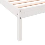 vidaXL Cadre de lit extra long sans matelas 90x220 cm bois massif pin