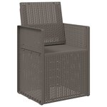 vidaXL Chaises de jardin salle à manger 2 Pièces Gris clair PP
