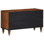 vidaXL Meuble TV Marron 80 x 31.5 x 46 cm Bois de manguier massif