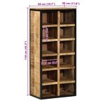 vidaXL Cabinet à chaussures avec stockage Marron 50 x 30 x 110 cm
