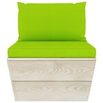 vidaXL Salon de jardin palette 6 Pièces avec coussins bois d'épicéa