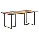 vidaXL Table de salle à manger 180 cm Bois de récupération massif