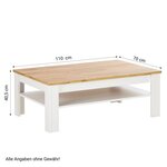 Table Basse de Bois 110x70 cm