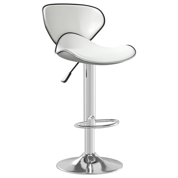 vidaXL Tabouret de bar Blanc Similicuir